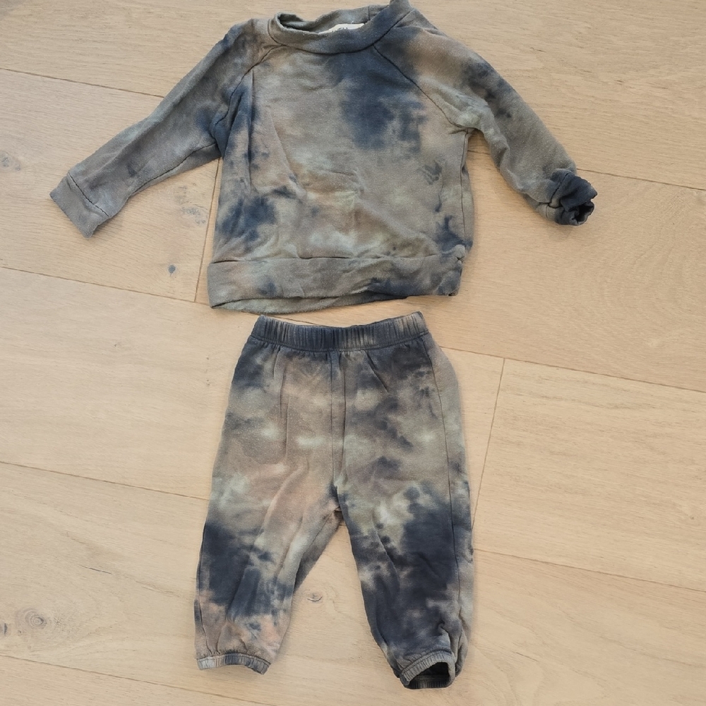 Fairwell Kids Tie-Dye Sweatpants & Joggers - Black and Tan